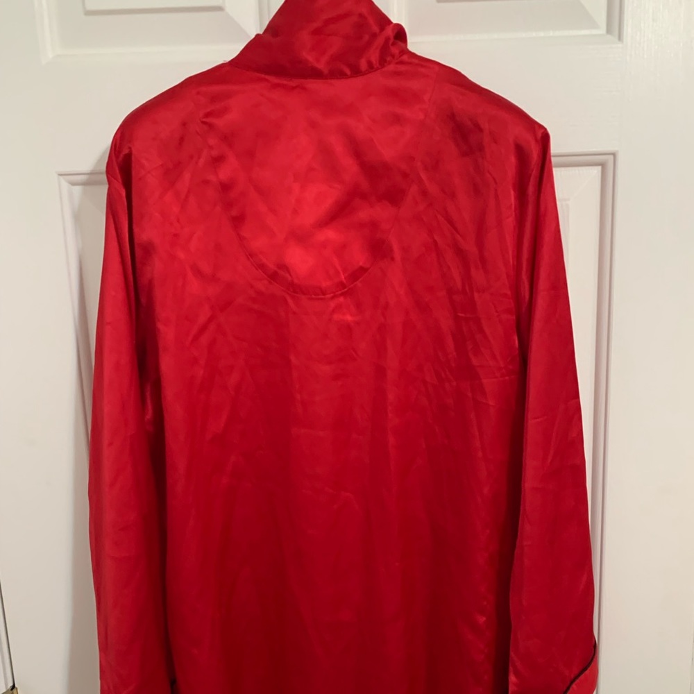 Victoria Secret Red Silk Pajama Set, Size Small. Never worn with tags.